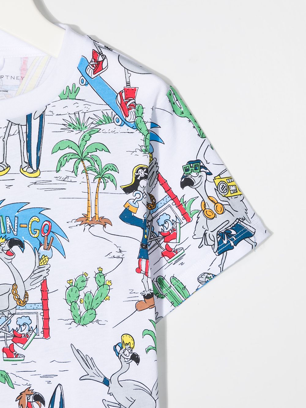 фото Stella mccartney kids flamingo land t-shirt