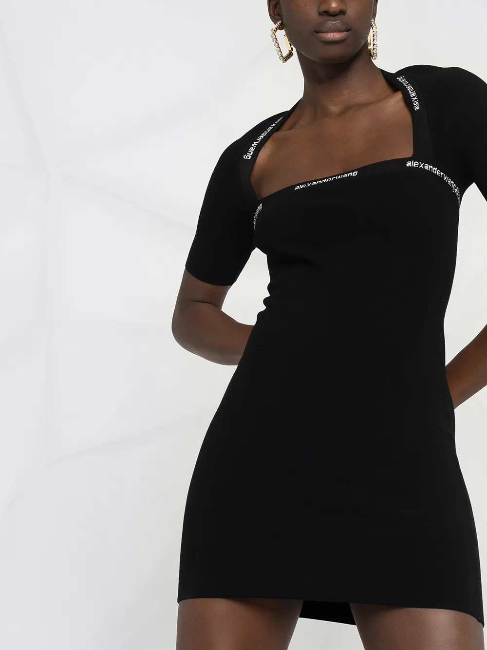 alexander wang logo dress