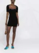 Image 2 of alexanderwang.t logo-print fitted short dress