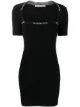 Image 1 of alexanderwang.t logo-print fitted short dress