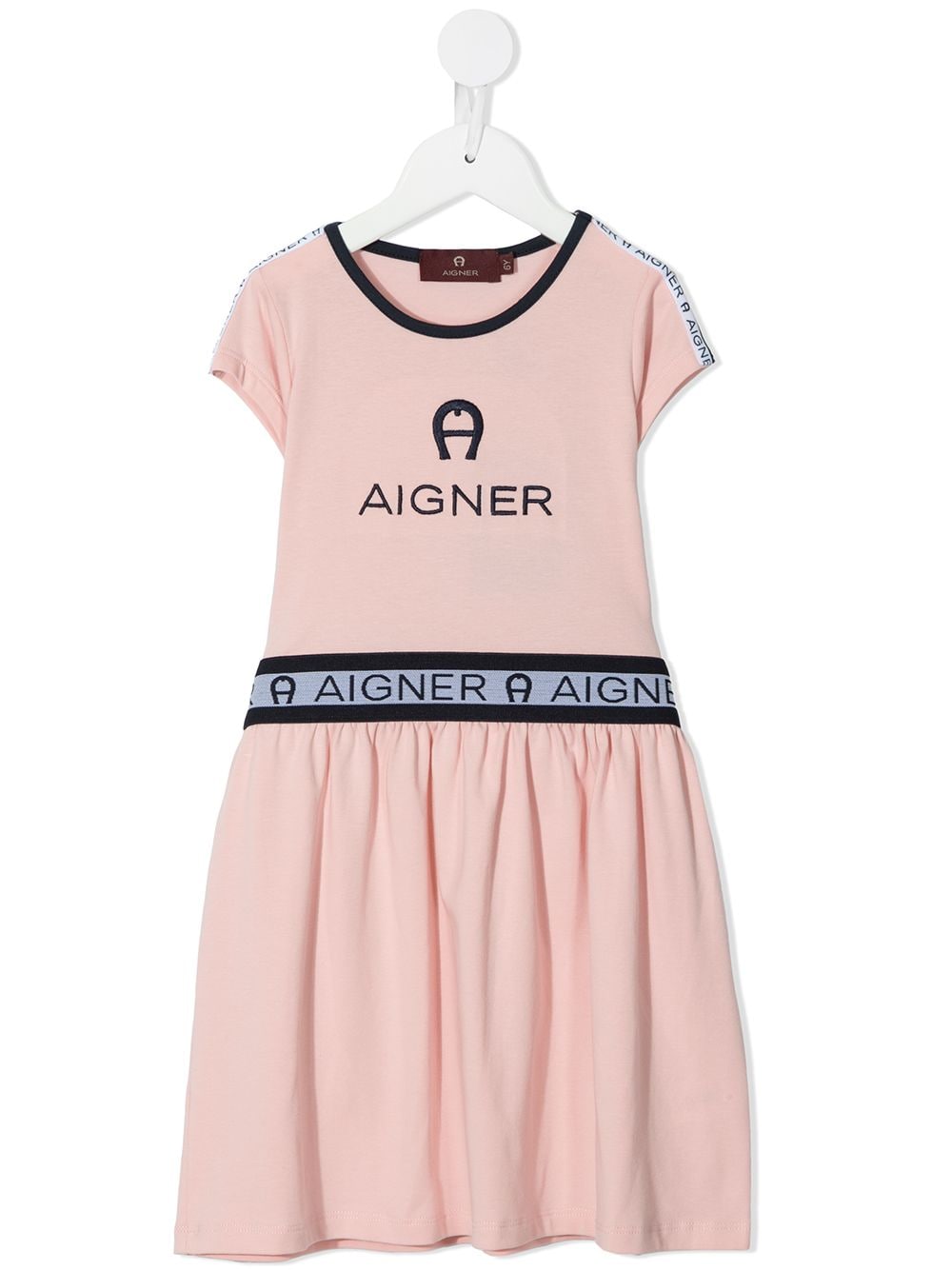 фото Aigner kids платье-футболка а-силуэта с логотипом