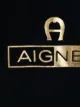 Aigner Kids metallic logo print t-shirt