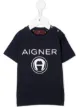 Image 1 of Aigner Kids logo print t-shirt