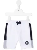 Aigner Kids colour-block track shorts - White