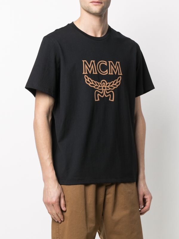 MCM logo-print Crewneck T-shirt - Farfetch