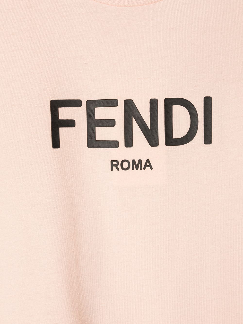 фото Fendi kids платье-футболка с логотипом