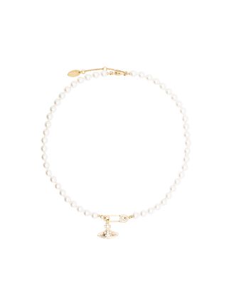 Vivienne Westwood Orb safety-pin Pearl Necklace - Farfetch