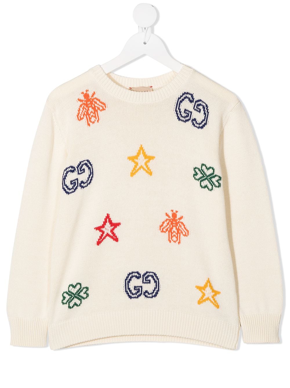 фото Gucci kids symbol-intarsia jumper