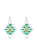 ZEEMOU ZENG 18kt white gold diamond pave Impressionists Dangle earrings - Blue