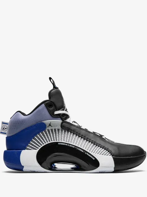 Jordan x Fragement Air Jordan 35 "White/Black - Sport blue" sneakers