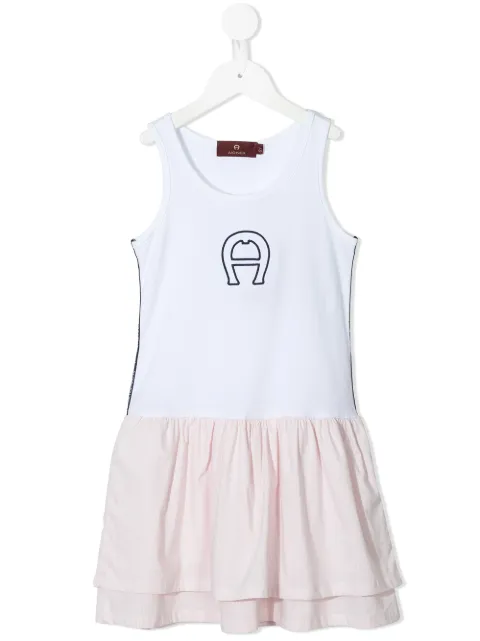 Aigner Kids layered A-line T-shirt dress