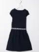 Image 2 of Aigner Kids logo-tape A-line midi dress