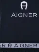 Aigner Kids logo-tape A-line midi dress
