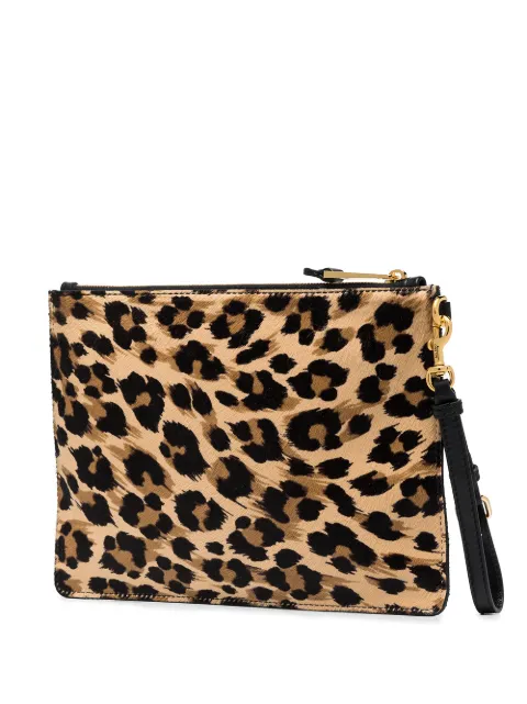 leopard pouch clutch