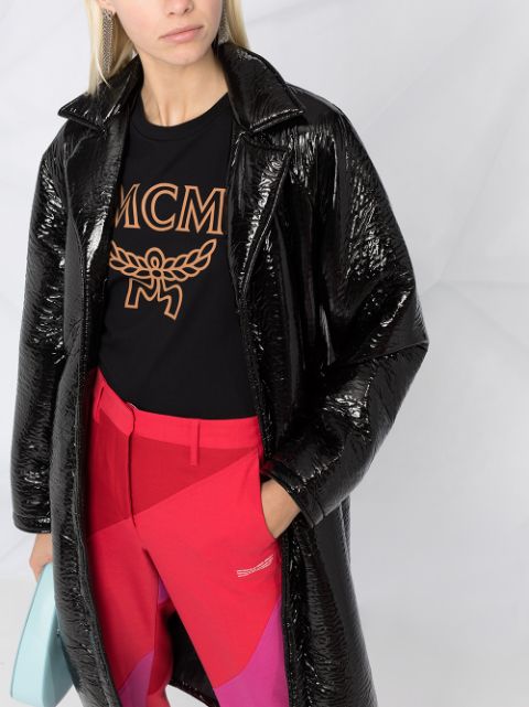 Mcm Logo Print T Shirt Farfetch