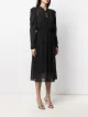 Patrizia Pepe stud embellished tie neck dress