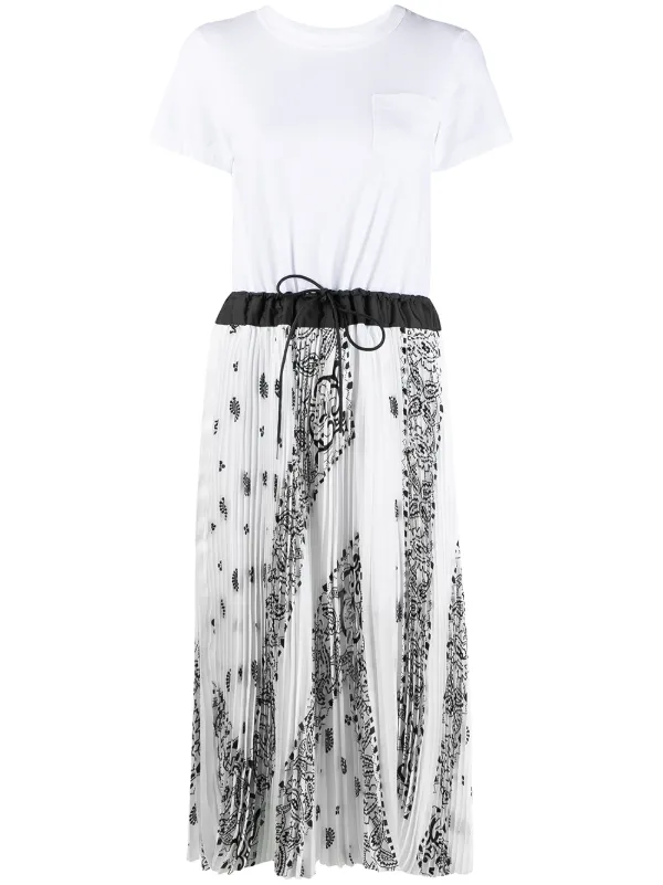 Sacai プリーツ Tシャツワンピース 通販 Farfetch