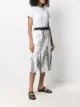 Sacai pleated short-sleeved T-shirt dress