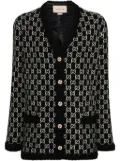 Gucci GG-jacquard cardi-coat - Black