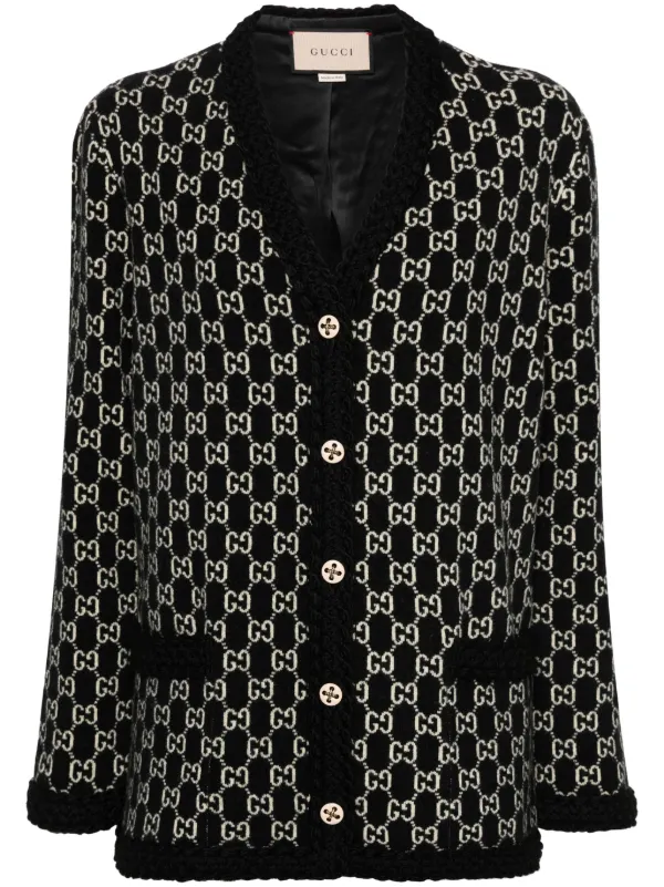 Gucci Women s GG jacquard Cardi coat