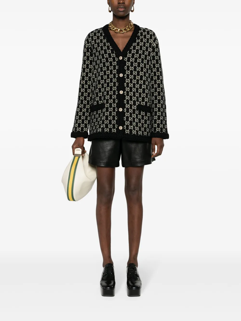 Gucci GG 提花开襟外套 | 开襟外套 | Image 2