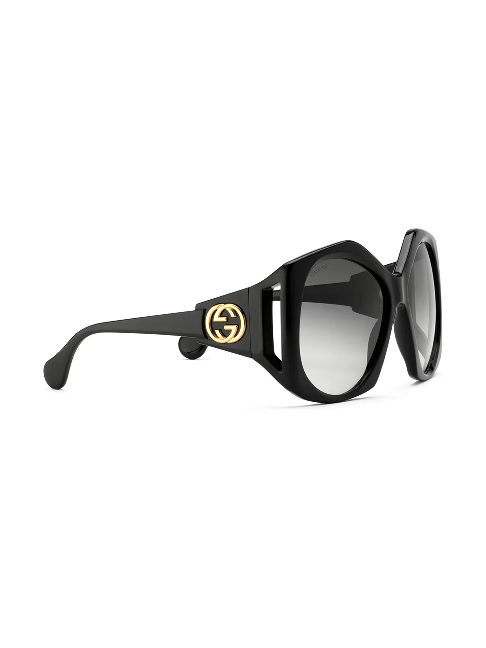 фото Gucci eyewear солнцезащитные очки в массивной оправе с логотипом gg