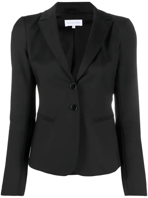 Patrizia Pepe fitted notched lapel blazer