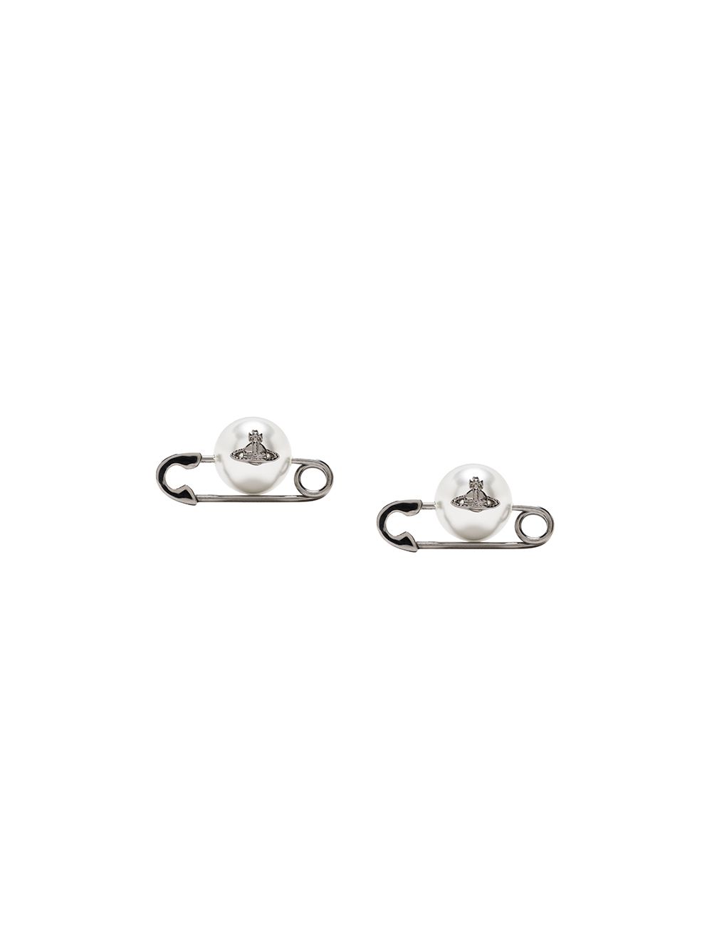 Vivienne westwood pearl safety 2024 pin earrings