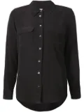 Equipment Signature slim-fit silk shirt - Black