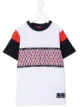Image 1 of Aigner Kids monogram stripe t-shirt