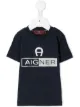 Image 1 of Aigner Kids metallic print logo t-shirt