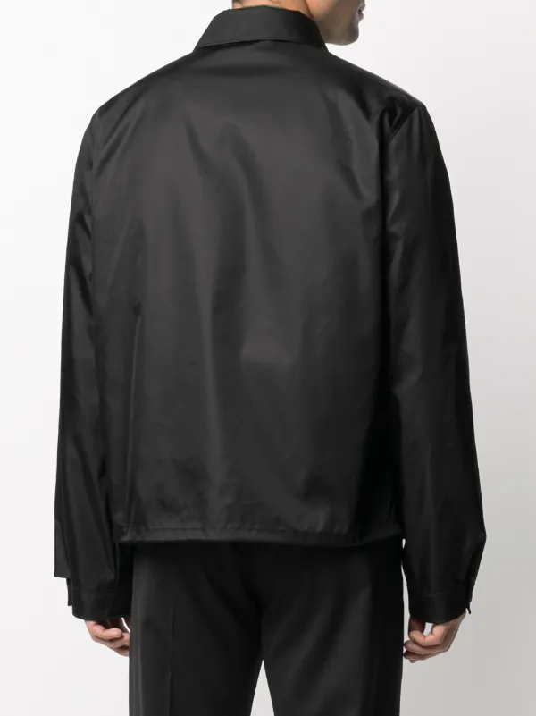 Prada Re-Nylon Logo Plaque Shirt - Farfetch