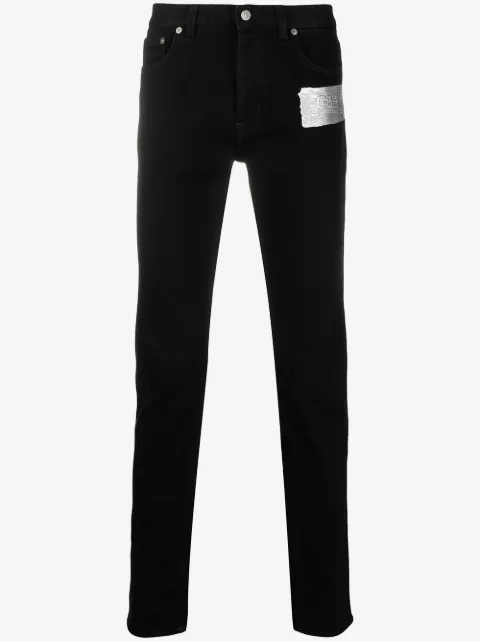 Givenchy logo brushstroke slim jeans