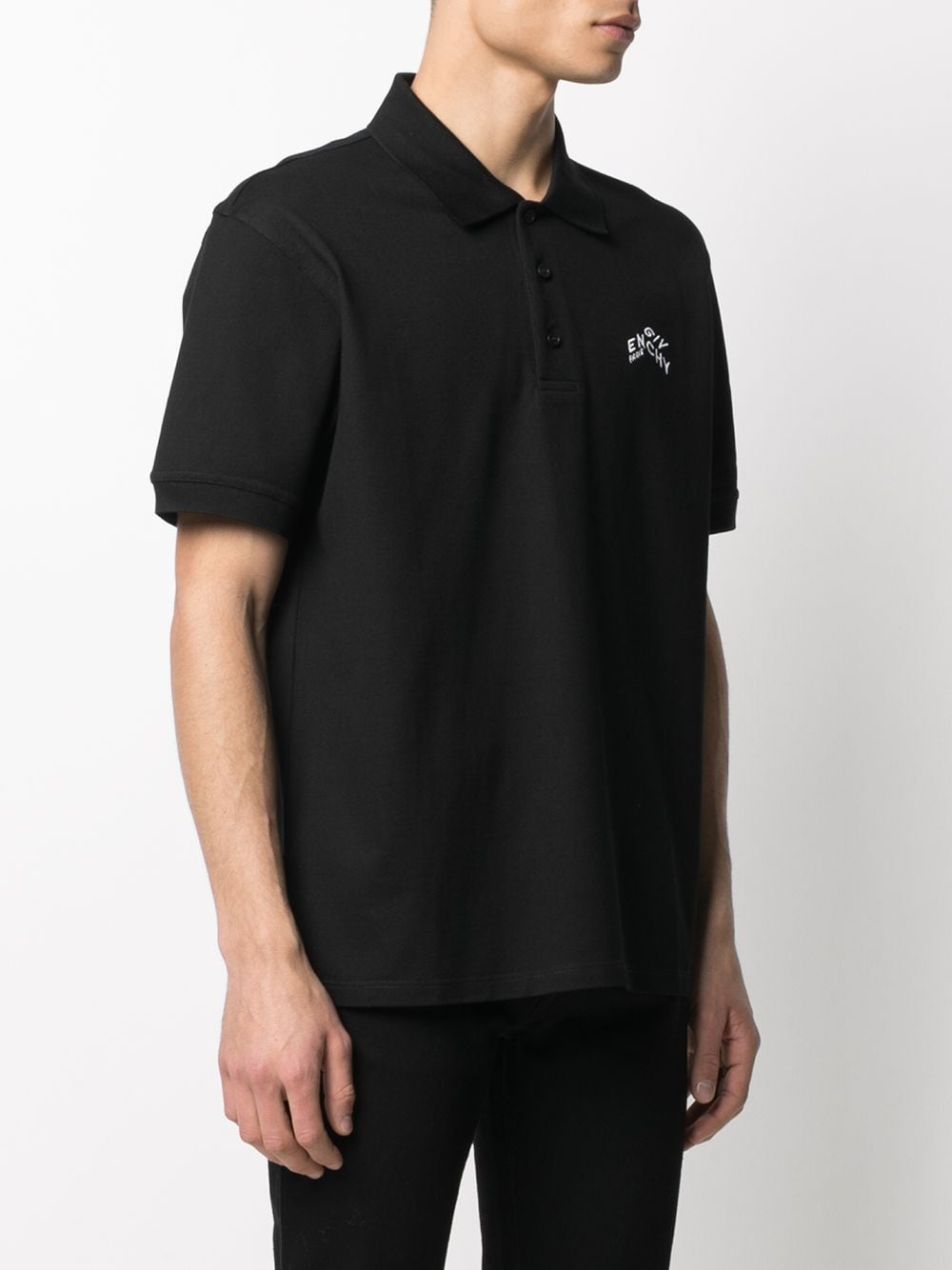фото Givenchy рубашка поло с вышитым логотипом