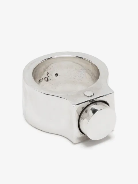 Parts of Four anillo Sahara en plata de ley
