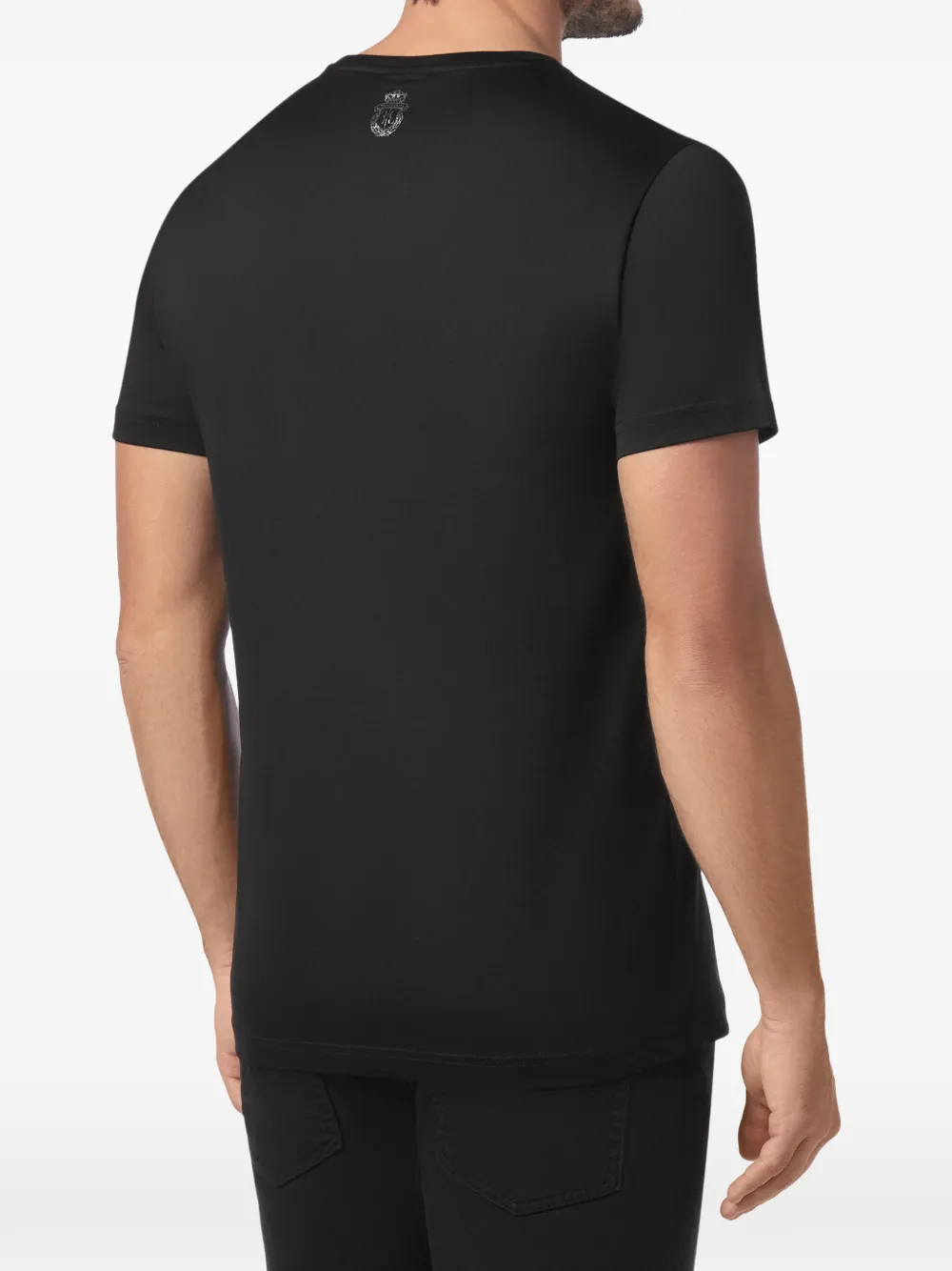 Billionaire T-shirt met ronde hals en leeuwen-print Zwart