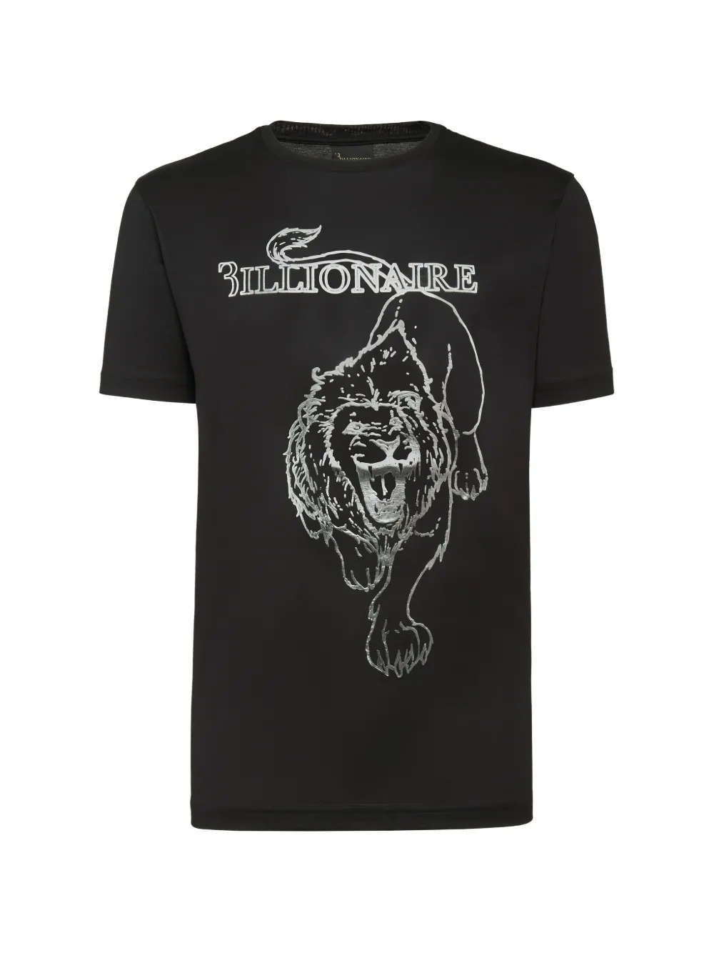 Billionaire lion-print crew-neck T-shirt
