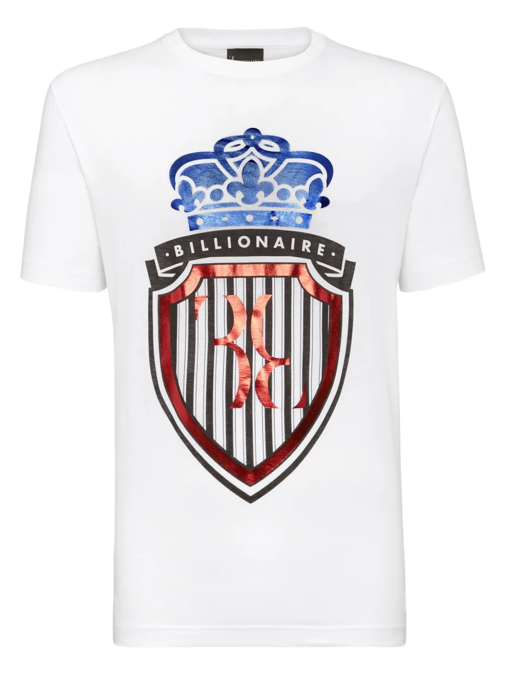 Billionaire T-shirt met print Wit