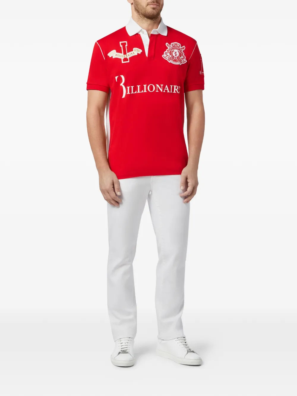  Billionaire Polo Team Montecarlo Poloshirt   Rot 