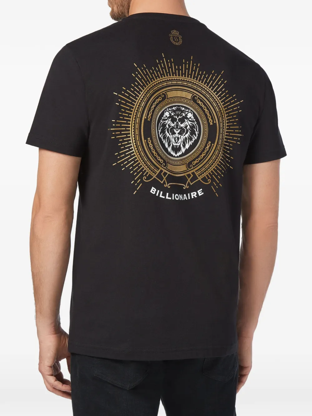  Billionaire T Shirt Round Neck Ss Lion   Schwarz 
