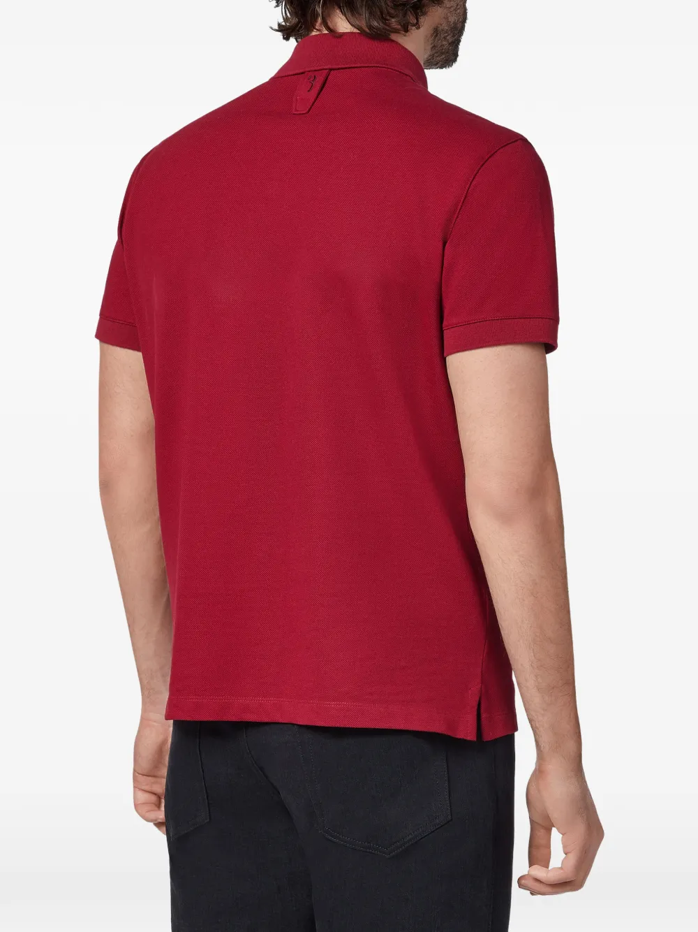 Billionaire SS Members poloshirt met logopatch Rood