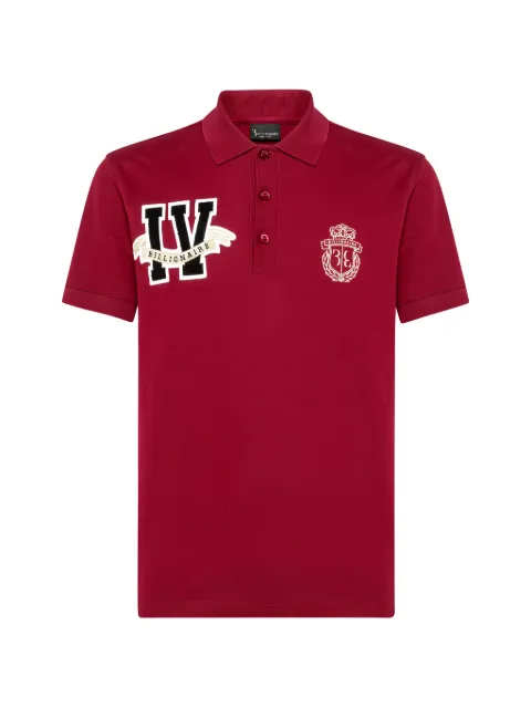 Billionaire SS Members logo-patch polo shirt