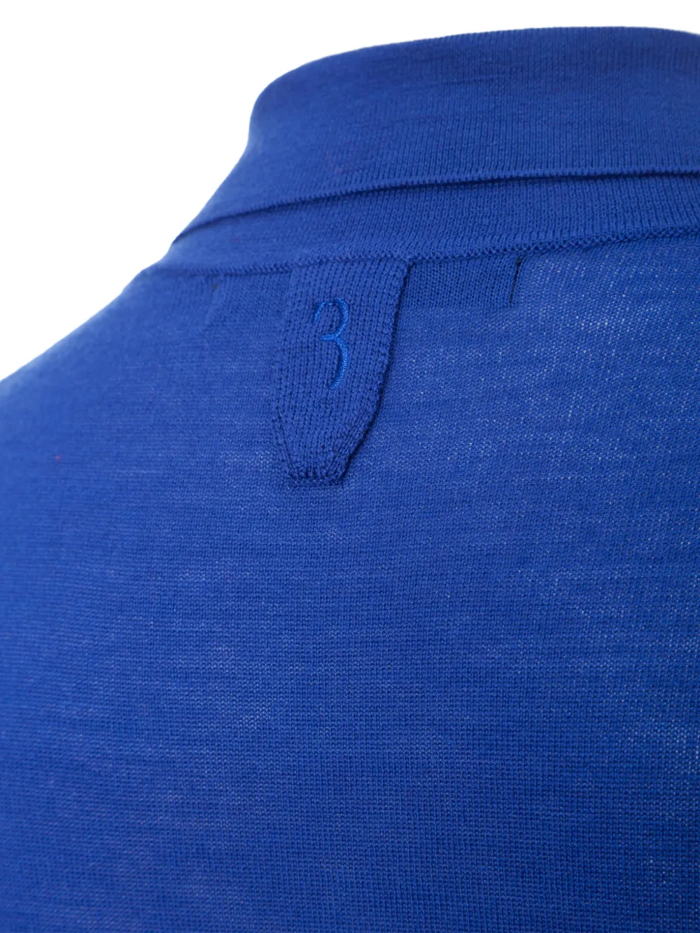 Billionaire logo-patch long-sleeve polo Blauw