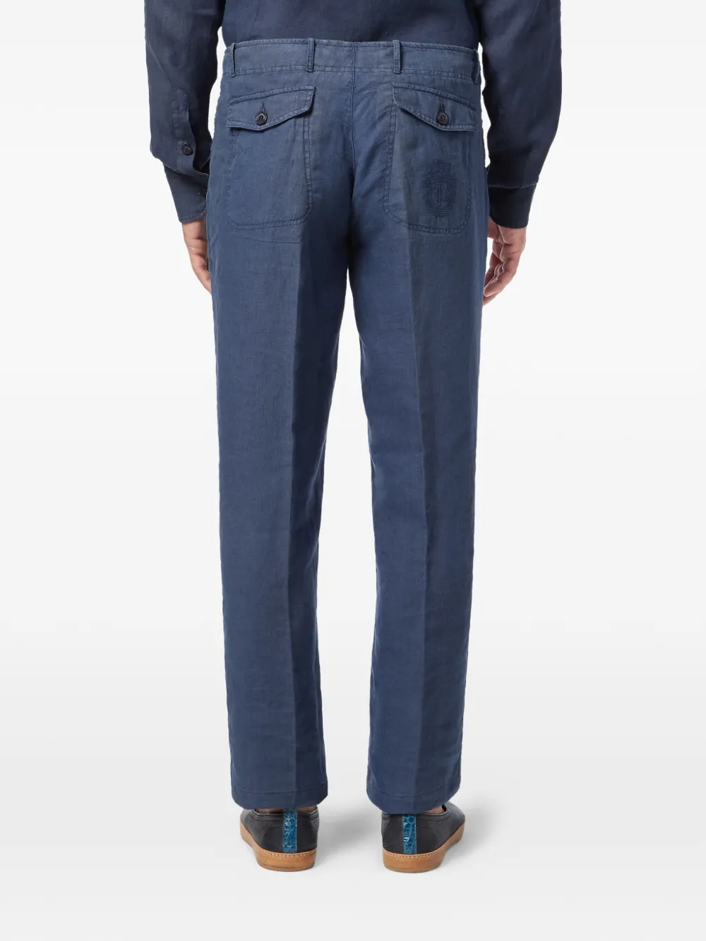 Billionaire straight-leg trousers Blauw