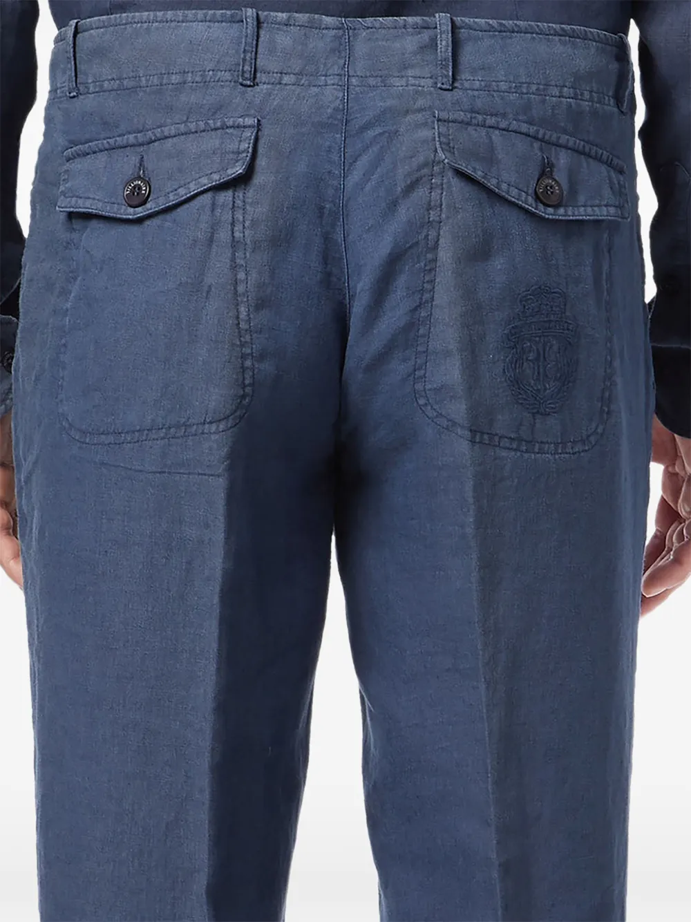 Billionaire straight-leg trousers Blauw