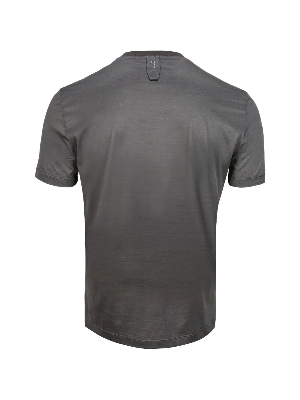 Billionaire T-shirt met V-hals en wapenschild-patch Grijs