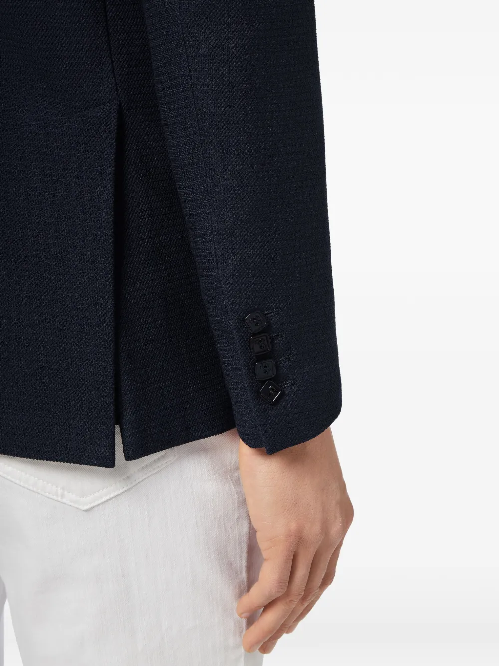Billionaire Crest blazer met enkele rij knopen Blauw