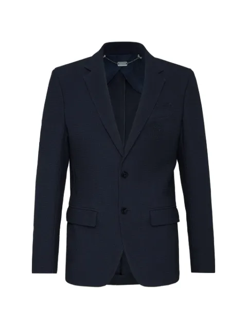 Billionaire Crest single-breasted blazer