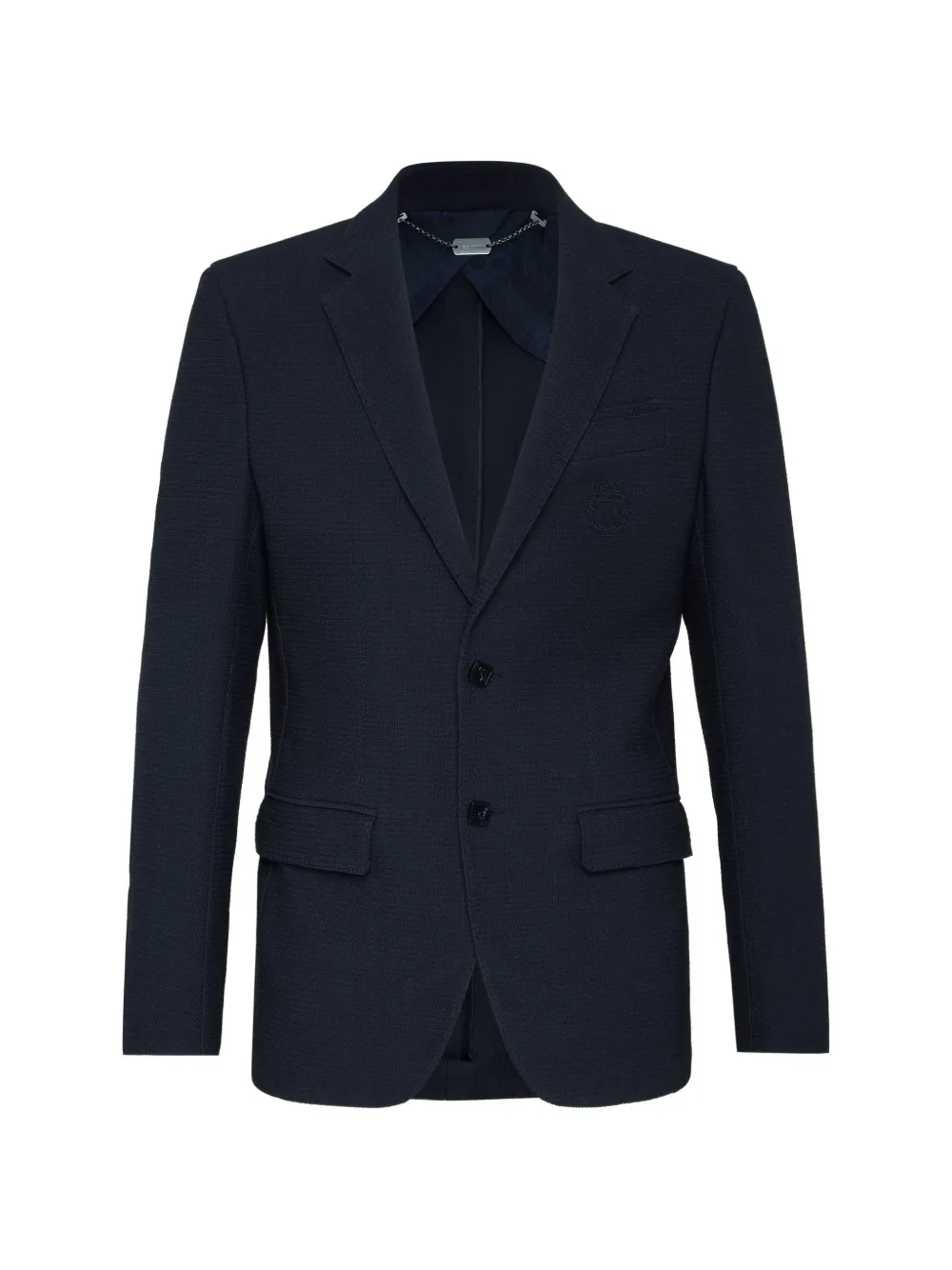 Billionaire Crest single-breasted blazer - Blau