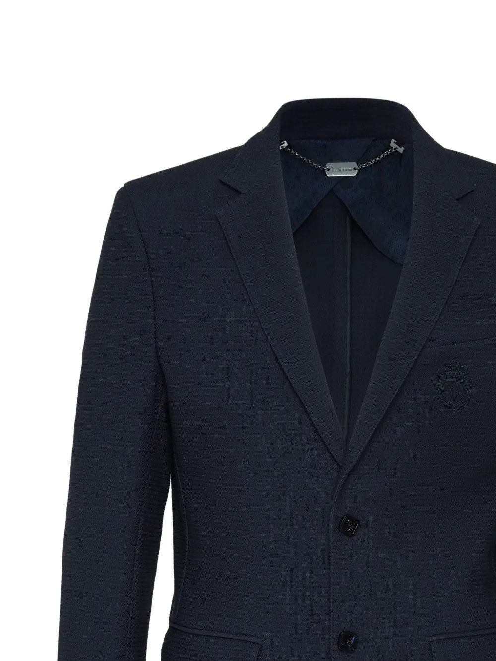 Billionaire Crest blazer met enkele rij knopen Blauw